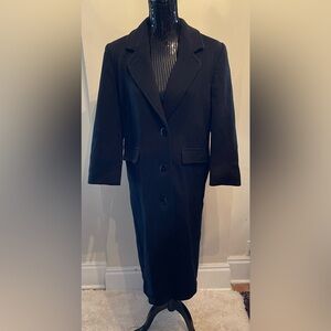 Vintage London Fog Black Wool Coat Petite Size 10